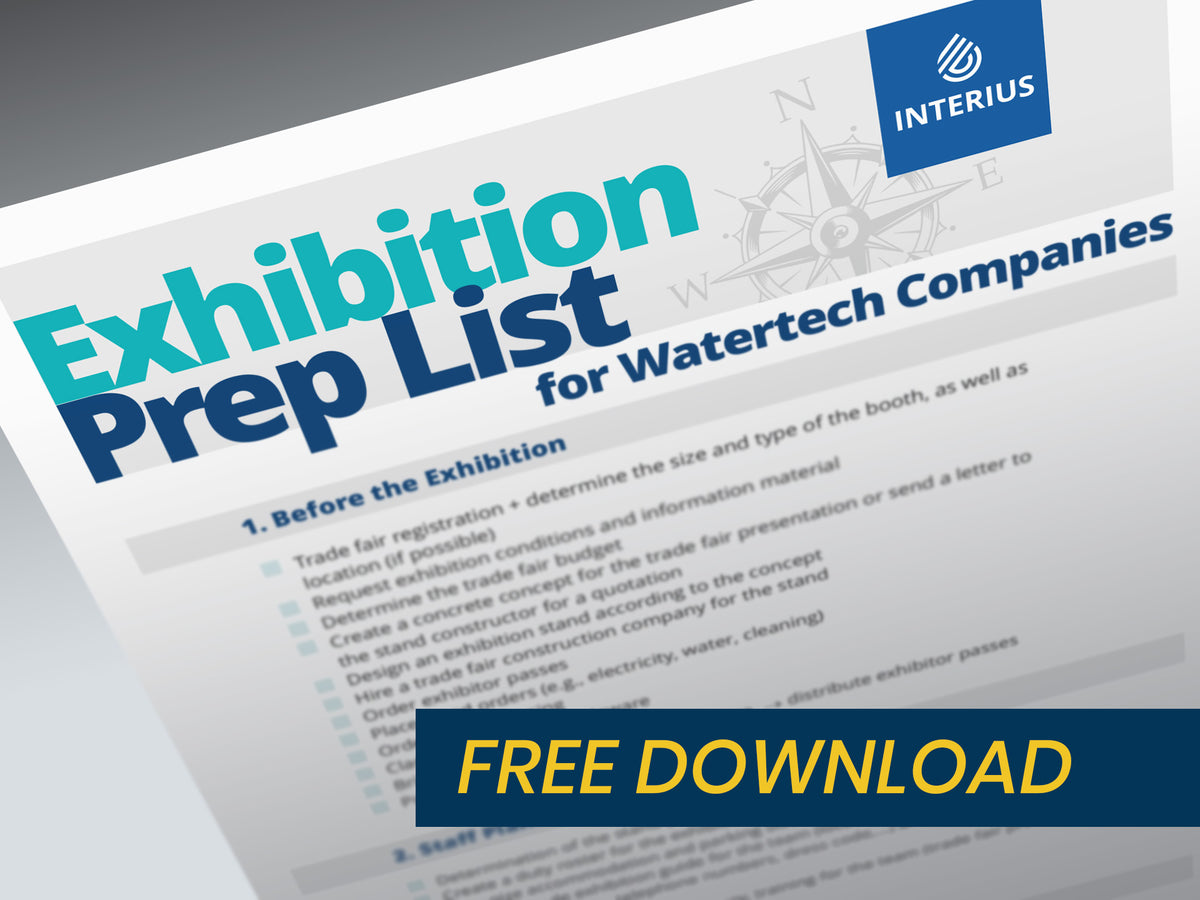 Exhibition PrepList for Watertech Companies